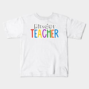 Rainbow Kindergarten Teacher Kids T-Shirt